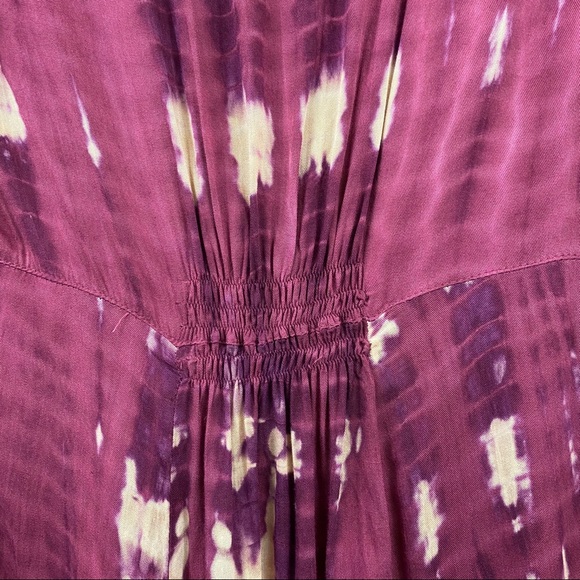 Red Threads Prairie Maxi Tie Died Dress Size S - Picture 7 of 8